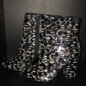 Never worn Kendall &Kylie sequin boots
